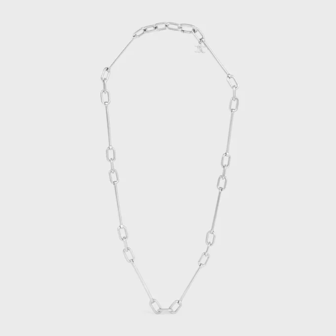 Charms Necklace in Brass with Rhodium Finish Charms Necklace in Brass with Rhodium Finish