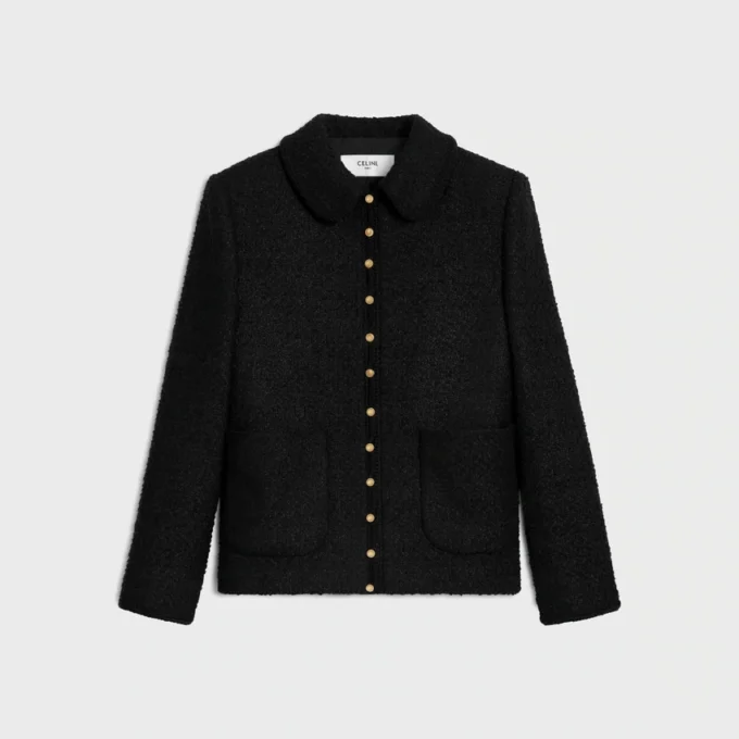 Chasseur Jacket in Cashmere Bouclette Natte Chasseur Jacket in Cashmere Bouclette Natte