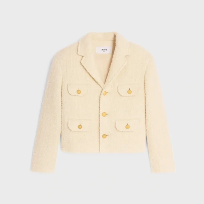 Chasseur Jacket in Mohair Wool Tweed Chasseur Jacket in Mohair Wool Tweed