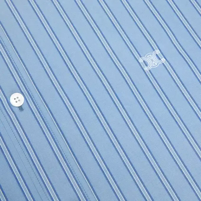 Classic Shirt in Striped Cotton Poplin Classic Shirt in Striped Cotton Poplin
