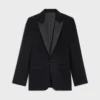 Classic Tux Jacket in Grain De Poudre Wool Classic Tux Jacket in Grain De Poudre Wool