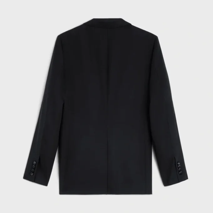 Classic Tux Jacket in Grain De Poudre Wool Classic Tux Jacket in Grain De Poudre Wool