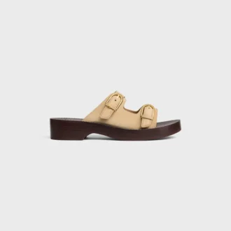 Cleo – Double Strap Sandal in Suede Calfskin Cleo – Double Strap Sandal in Suede Calfskin