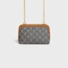 Clutch on Chain in Jacquard Triomphe All Over Clutch on Chain in Jacquard Triomphe All Over