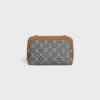 Clutch on Chain in Jacquard Triomphe All Over Clutch on Chain in Jacquard Triomphe All Over