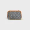 Clutch on Chain in Jacquard Triomphe All Over Clutch on Chain in Jacquard Triomphe All Over