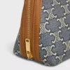 Clutch on Chain in Jacquard Triomphe All Over Clutch on Chain in Jacquard Triomphe All Over