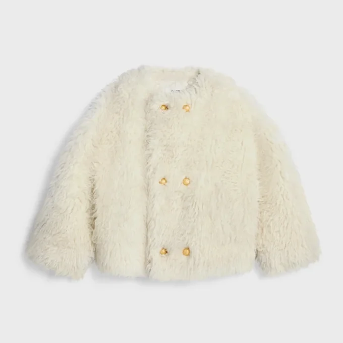 Coat in Fluffy Wool Coat in Fluffy Wool