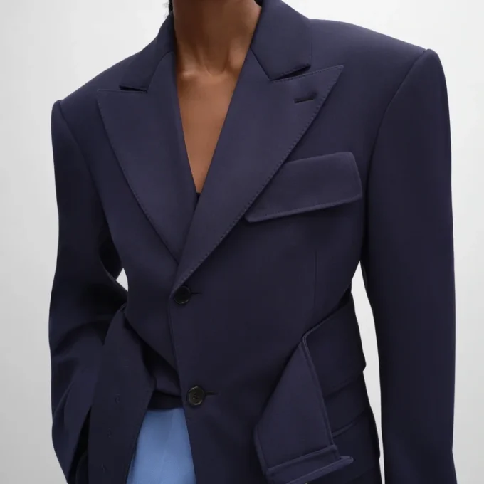 Colonne Jacket in Grain De Poudre Wool Colonne Jacket in Grain De Poudre Wool