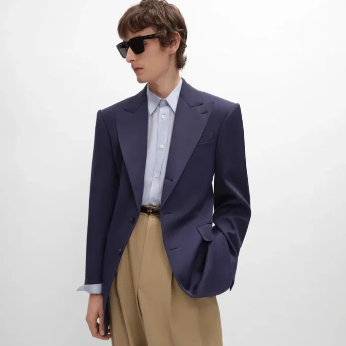 Colonne Jacket in Grain De Poudre Wool Colonne Jacket in Grain De Poudre Wool