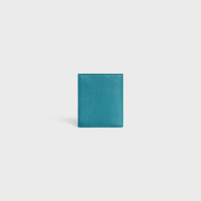 Compact Wallet in Grained Calfskin