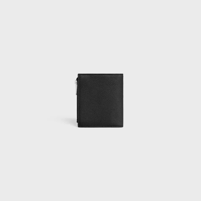Compact Wallet in Grained Calfskin