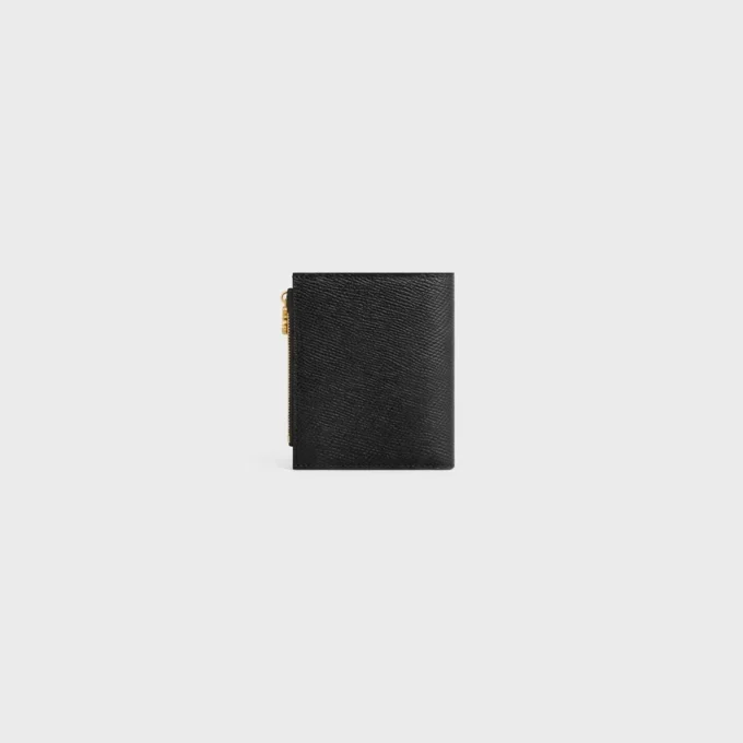 Compact Wallet Triomphe Charms in Grained Calfskin Compact Wallet Triomphe Charms in Grained Calfskin