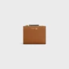 Compact Wallet Triomphe Stamp in Supple Grained Calfskin Compact Wallet Triomphe Stamp in Supple Grained Calfskin