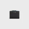 Compact Wallet Triomphe Stamp in Supple Grained Calfskin Compact Wallet Triomphe Stamp in Supple Grained Calfskin