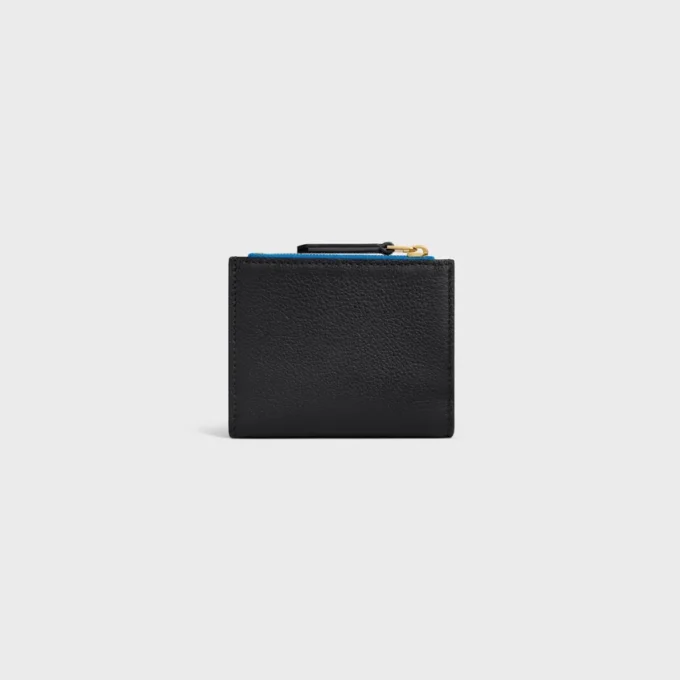 Compact Wallet Triomphe Stamp in Supple Grained Calfskin Compact Wallet Triomphe Stamp in Supple Grained Calfskin