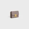 Compact Wallet with Coin Triomphe in Shiny Calfskin Compact Wallet with Coin Triomphe in Shiny Calfskin