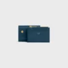 Compact Wallet with Coin Triomphe in Shiny Calfskin Compact Wallet with Coin Triomphe in Shiny Calfskin