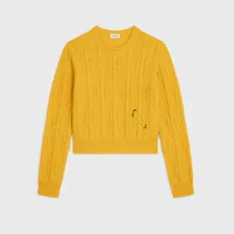 Crewneck Sweater in Chains Cashmere