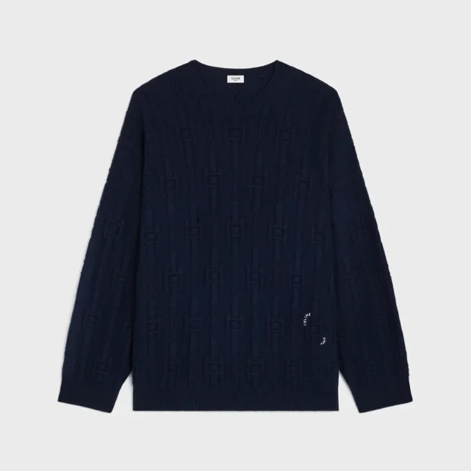 Crewneck Sweater in Chains Cashmere Crewneck Sweater in Chains Cashmere