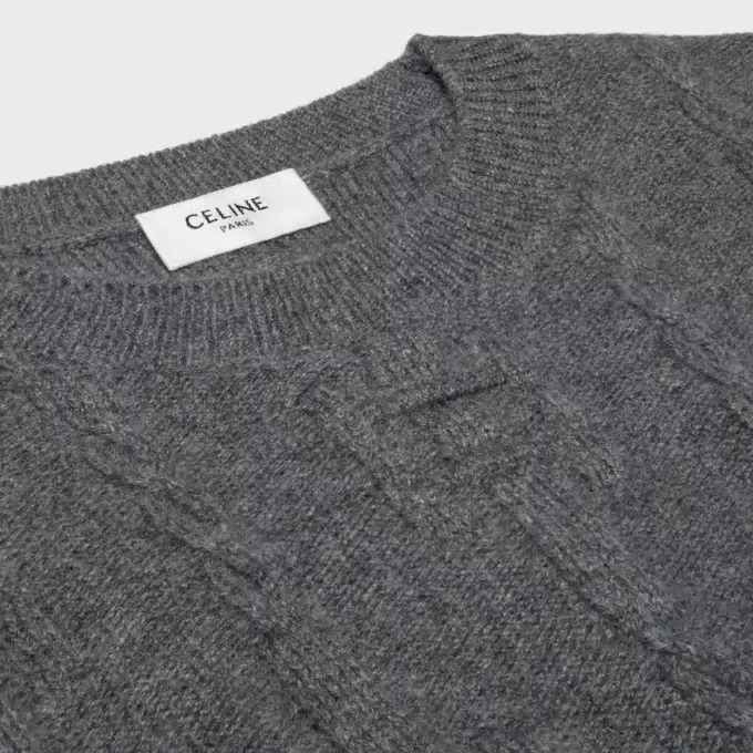 Crewneck Sweater in Chains Cashmere Crewneck Sweater in Chains Cashmere