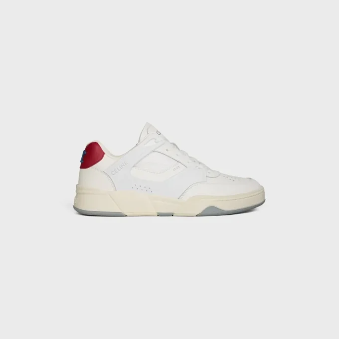 Ct-09 Trainer Sneaker in Calfskin and Mesh Ct-09 Trainer Sneaker in Calfskin and Mesh