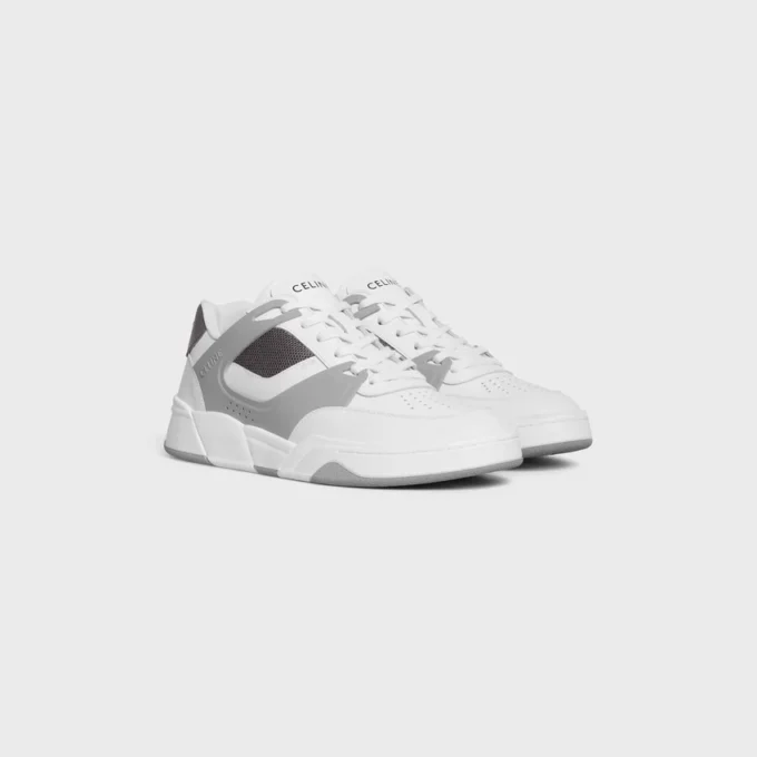 Ct-09 Trainer Sneaker in Calfskin and Mesh Ct-09 Trainer Sneaker in Calfskin and Mesh