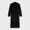 Double-Breasted Coat in Wool Cloth Double-Breasted Coat in Wool Cloth