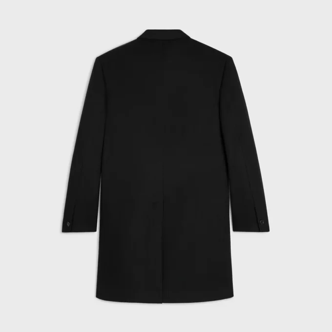 Double-Breasted Coat in Wool Cloth Double-Breasted Coat in Wool Cloth