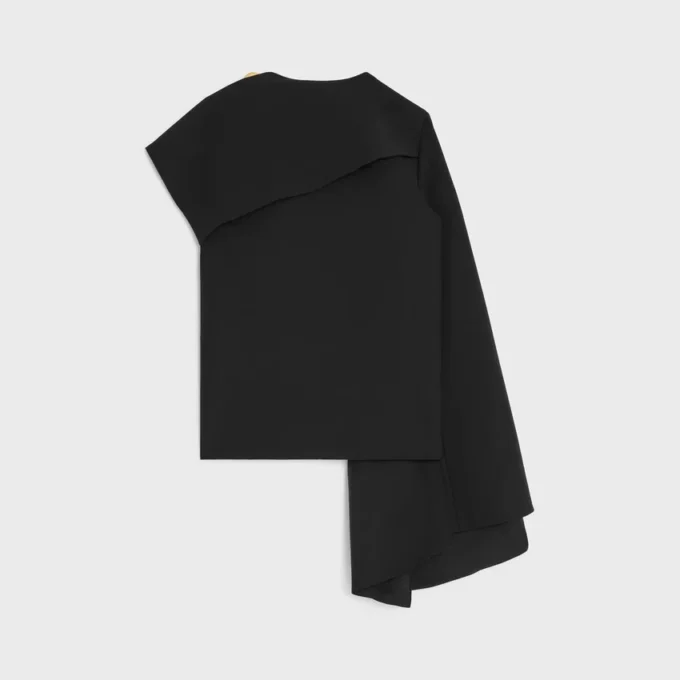 Draped Top in Wool Silk Draped Top in Wool Silk