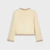 Embroidered Chelsea Jacket in Silk Natta