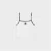 Embroidered Triomphe Tank Top in Cotton Jersey Embroidered Triomphe Tank Top in Cotton Jersey