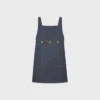 Empire Mini Dress in Raw Wash Denim Empire Mini Dress in Raw Wash Denim