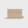 Envelope Wallet on Chain in Shiny Calfskin Envelope Wallet on Chain in Shiny Calfskin