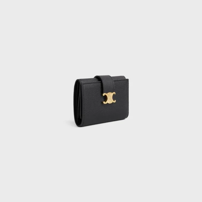 Fine Strap Wallet Nino in Supple Grained Calfskin Fine Strap Wallet Nino in Supple Grained Calfskin