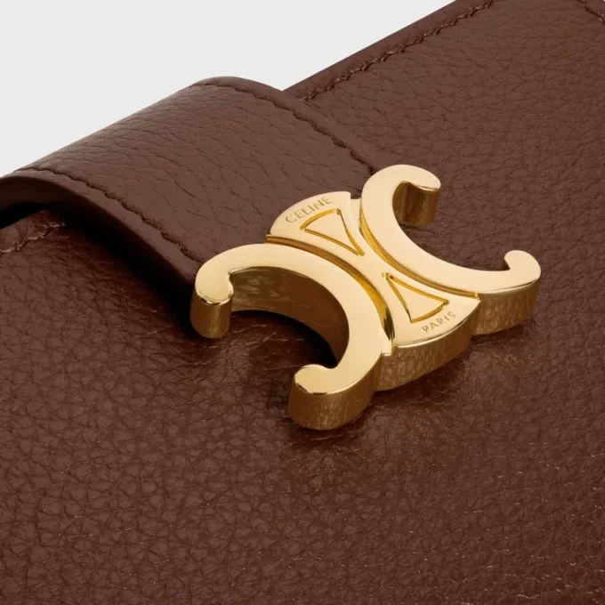 Fine Strap Wallet Nino in Supple Grained Calfskin Fine Strap Wallet Nino in Supple Grained Calfskin