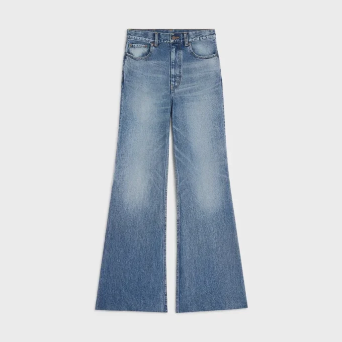 Flare Jeans 001 in Cotton Denim Flare Jeans 001 in Cotton Denim