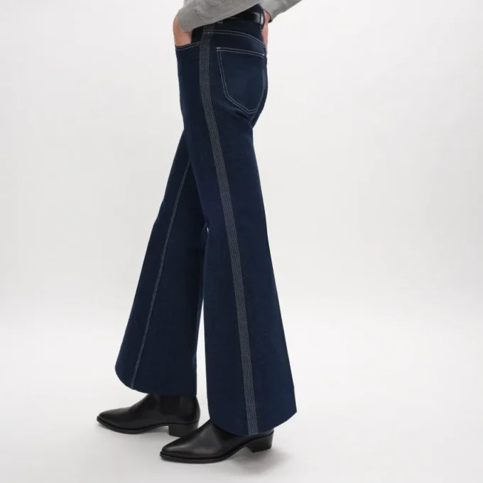 Flare Jeans 003 in Lightweight Indigo Denim Flare Jeans 003 in Lightweight Indigo Denim