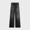 Flared Surf Jeans in Black Ice Rinse Denim Flared Surf Jeans in Black Ice Rinse Denim