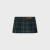 Kilt Mini Skirt in Tartan Wool Kilt Mini Skirt in Tartan Wool