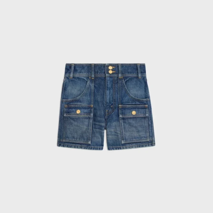 Kitty Shorts in Dark Union Wash Denim Kitty Shorts in Dark Union Wash Denim