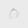 Knot Extra-Thin Bracelet in Brass with Rhodium Finish