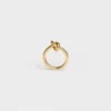 Knot Ring in Brass with Gold Finish