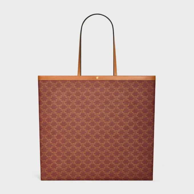 Large Flat Shopper in Triomphe Canvas Large Flat Shopper in Triomphe Canvas