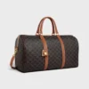 Large Travel Bag in Triomphe Canvas and Calfskin Large Travel Bag in Triomphe Canvas and Calfskin
