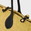 Large Triomphe Beads Basket in Sisal and Calfskin Large Triomphe Beads Basket in Sisal and Calfskin