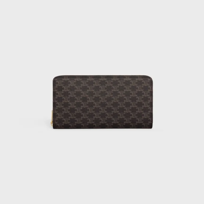 Large Zipped Wallet in Triomphe Canvas Large Zipped Wallet in Triomphe Canvas