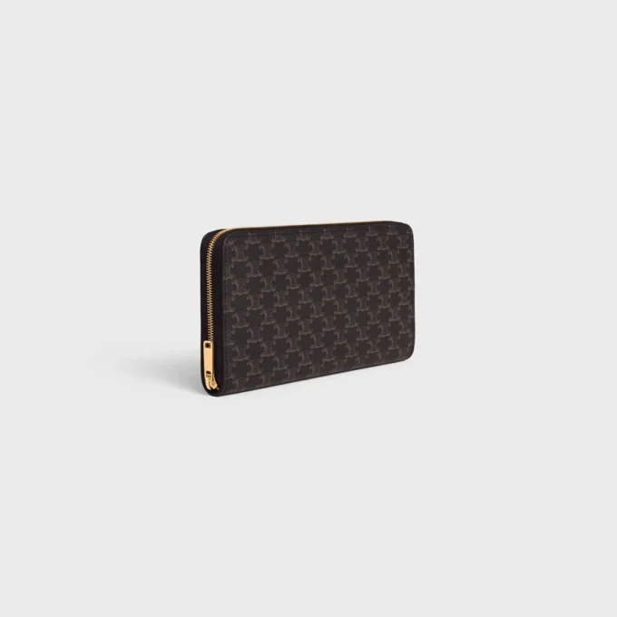 Large Zipped Wallet in Triomphe Canvas Large Zipped Wallet in Triomphe Canvas