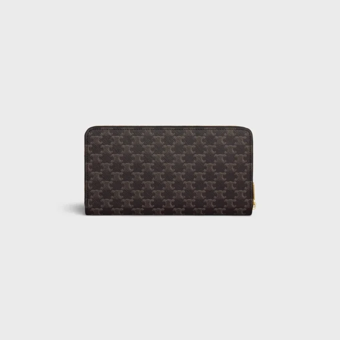 Large Zipped Wallet in Triomphe Canvas Large Zipped Wallet in Triomphe Canvas