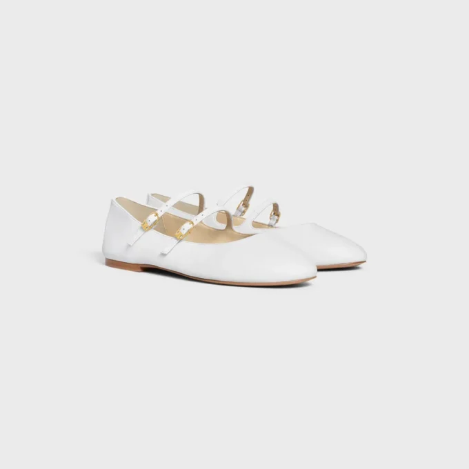 Les Ballerines Celine Double Strap in Lambskin Les Ballerines Celine Double Strap in Lambskin
